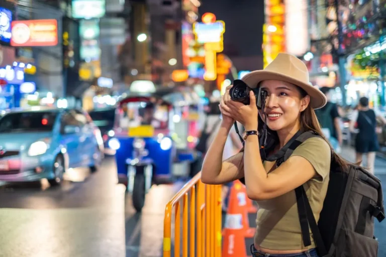 A tourist in Thailand